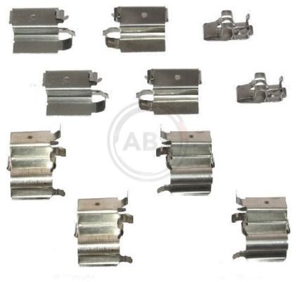 A.B.S. 1240Q Priedų komplektas, diskinių stabdžių trinkelės