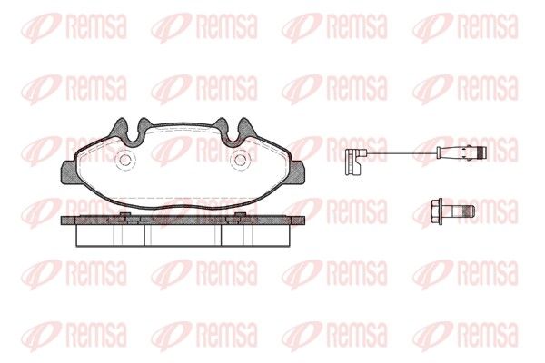 REMSA 1109.02 Brake pad set, disc brake