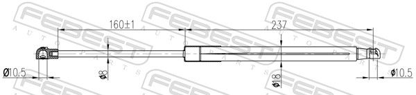 Gas Spring, boot/cargo area-1