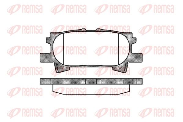 REMSA 1040.00 Brake pad set, disc brake