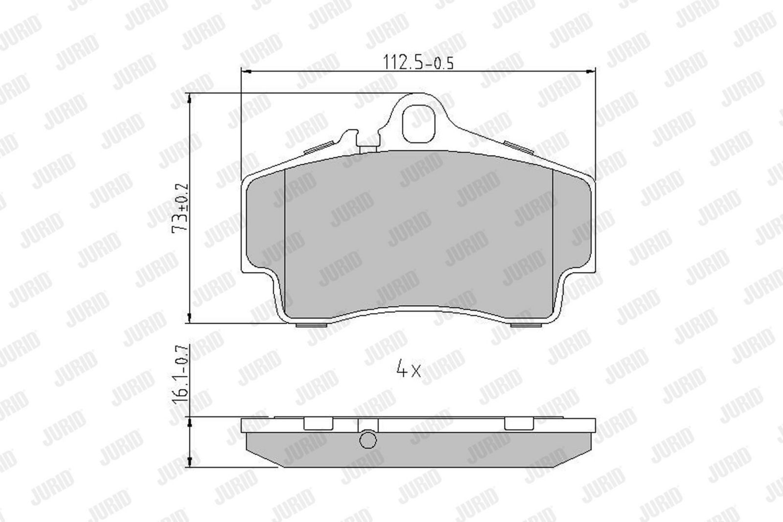 Brake Pad Set, disc brake-1