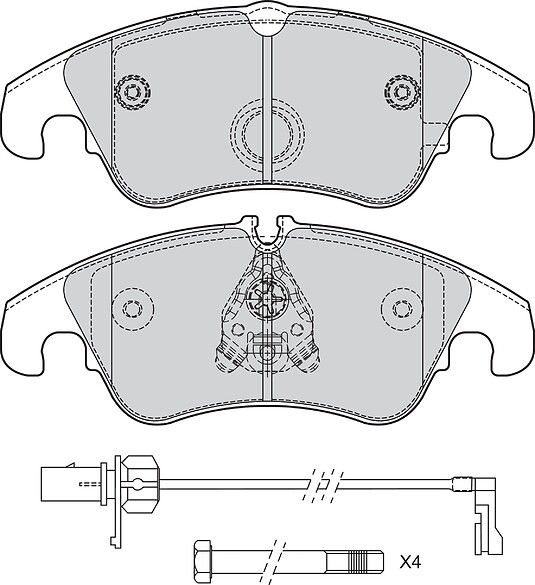 Brake Pad Set, disc brake-1