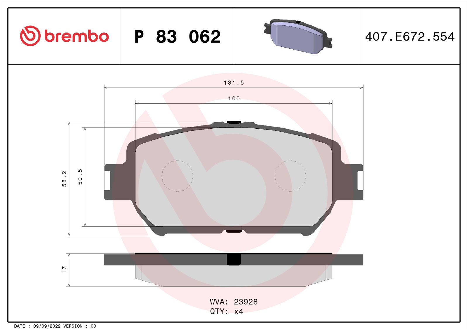Brake Pad Set, disc brake-1
