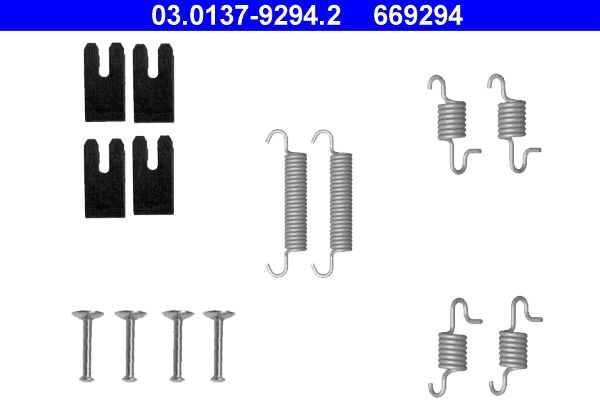 ATE 03.0137-9294.2 Accessory kit, parking brake shoes