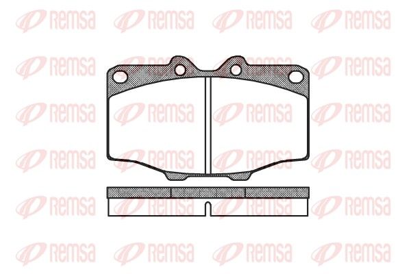 REMSA 0132.00 Brake pad set, disc brake