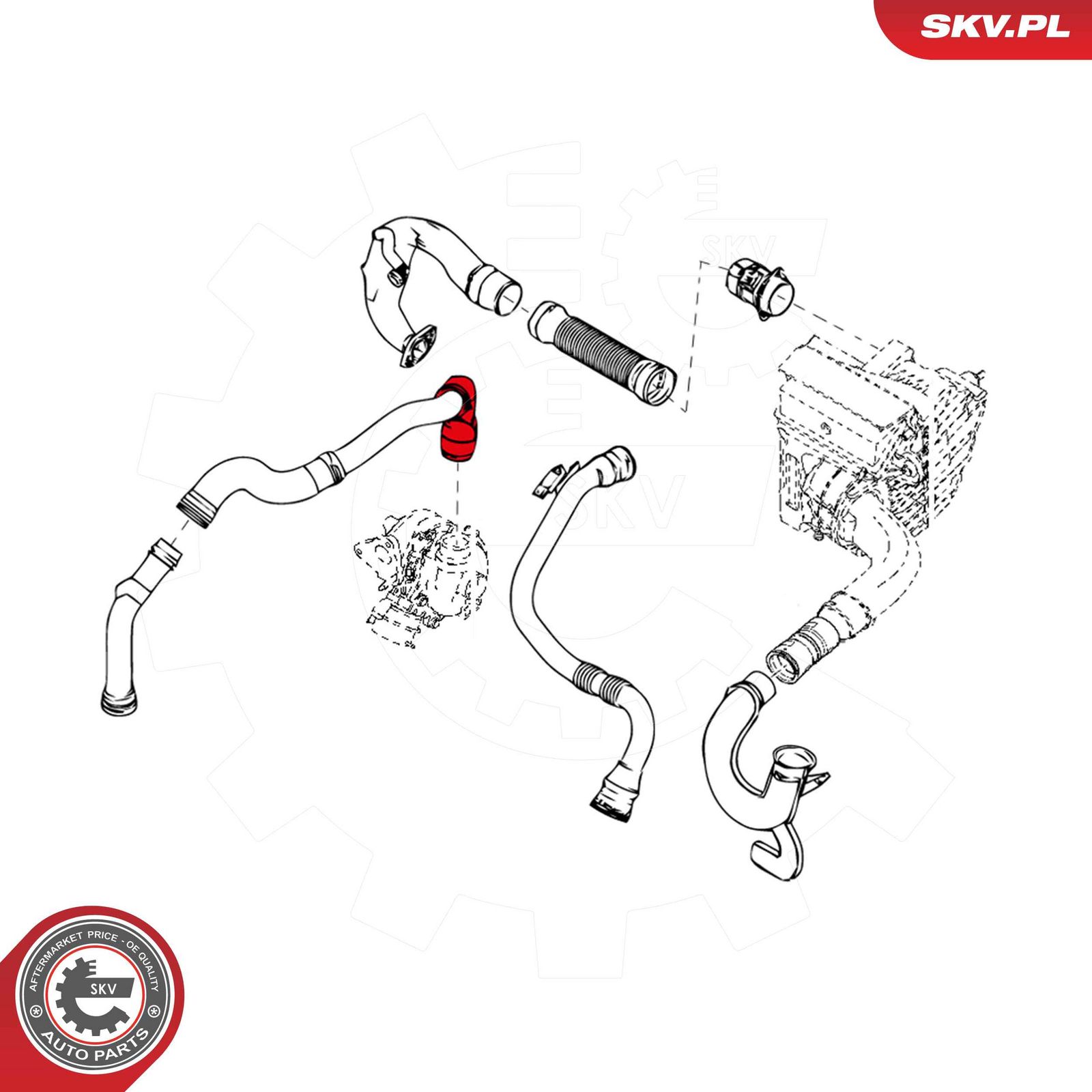 ESEN SKV 24SKV872 Charge air hose