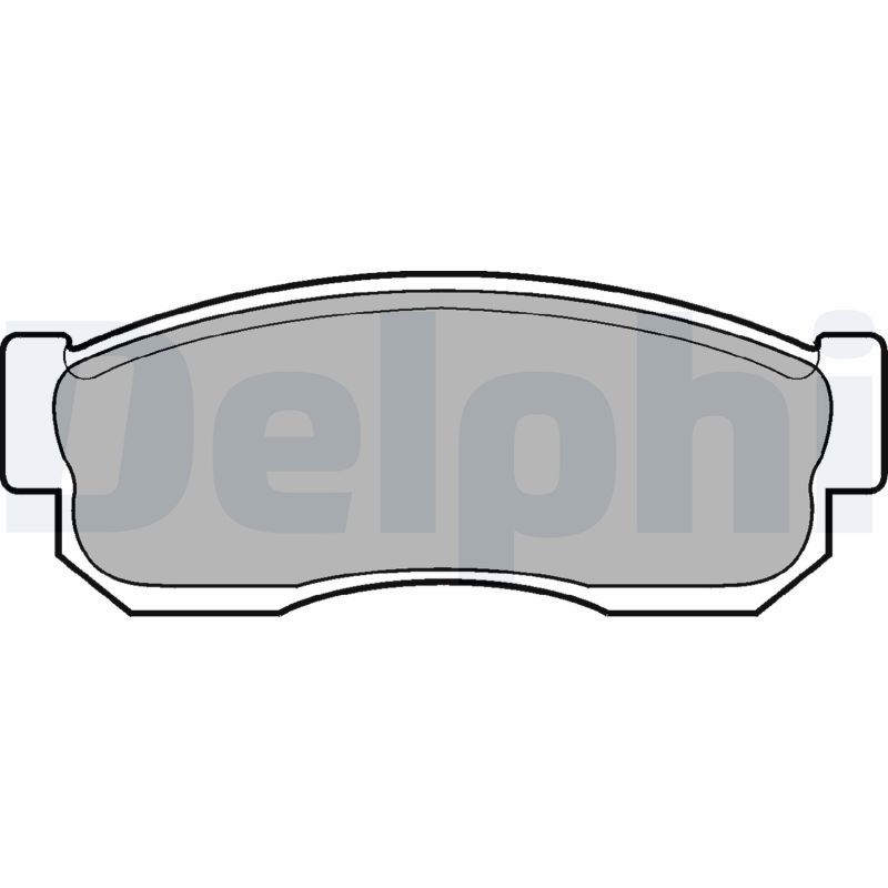 DELPHI LP744 Brake pad set, disc brake