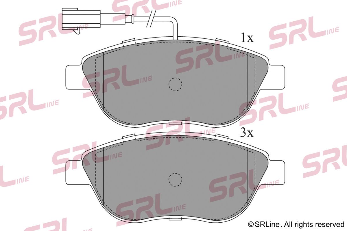 SRLINE S70-0209 Brake pad set, disc brake