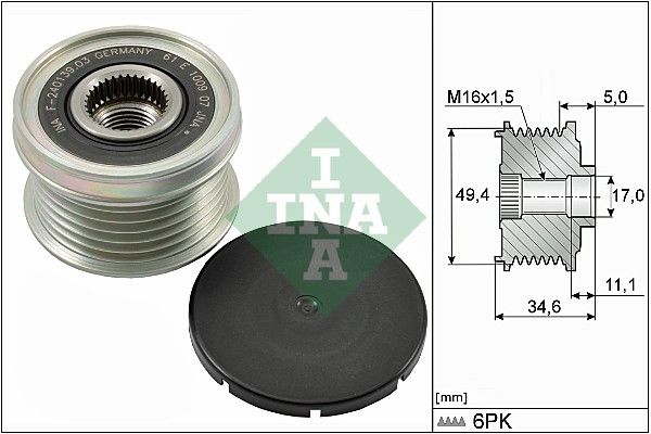 SCHAEFFLER INA 535 0155 10 Alternator freewheel clutch
