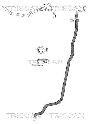 TRISCAN 8516 29089 Hydraulic hose, steering