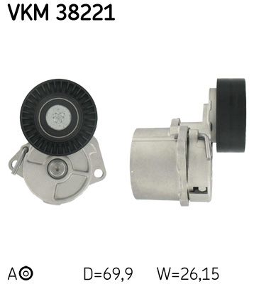 Belt Tensioner, V-ribbed belt