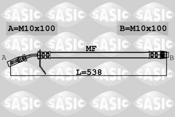 SASIC 6604009 Brake hose