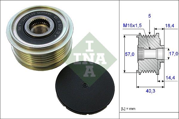 Alternator Freewheel Clutch