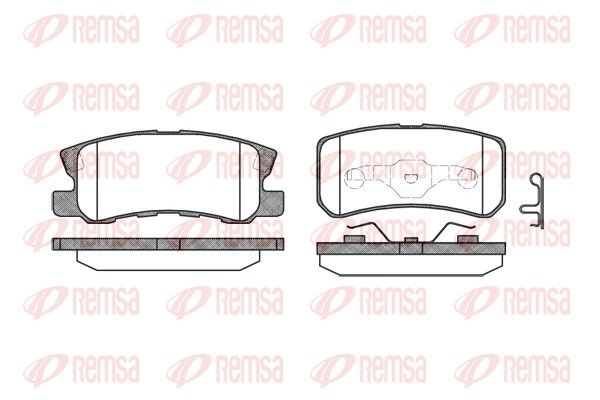 REMSA 0803.02 Brake pad set, disc brake