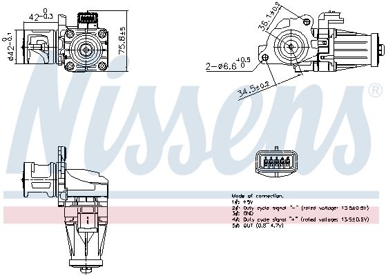 NISSENS 98376 Egr valve