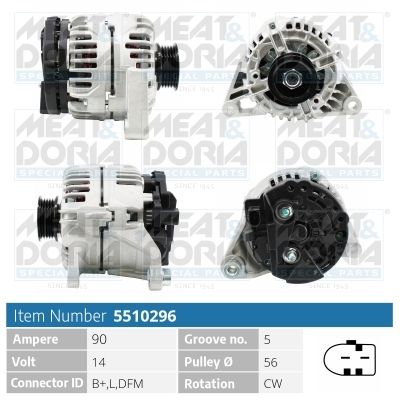 MEAT & DORIA 5510296 Alternator