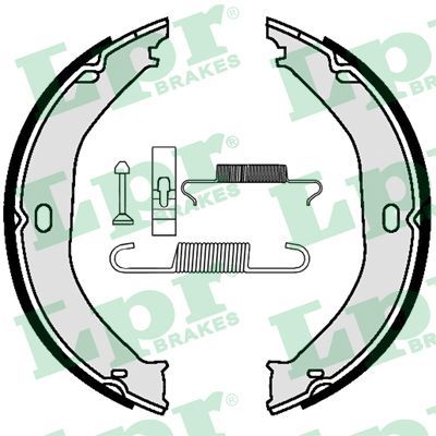 LPR 09520K Brake shoe set, parking brake