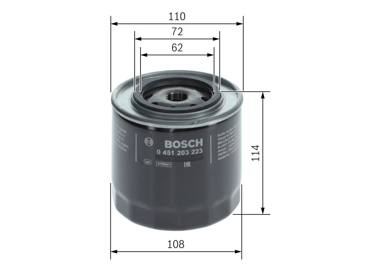 BOSCH 0 451 203 223 Oil filter