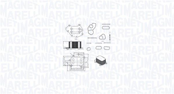 MAGNETI MARELLI 350300002400 Oil cooler, engine oil