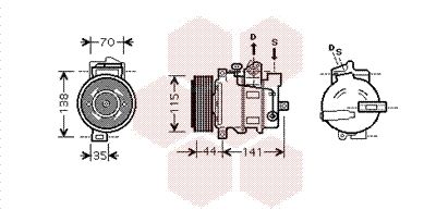 VAN WEZEL 3000K401 Compressor, air conditioning