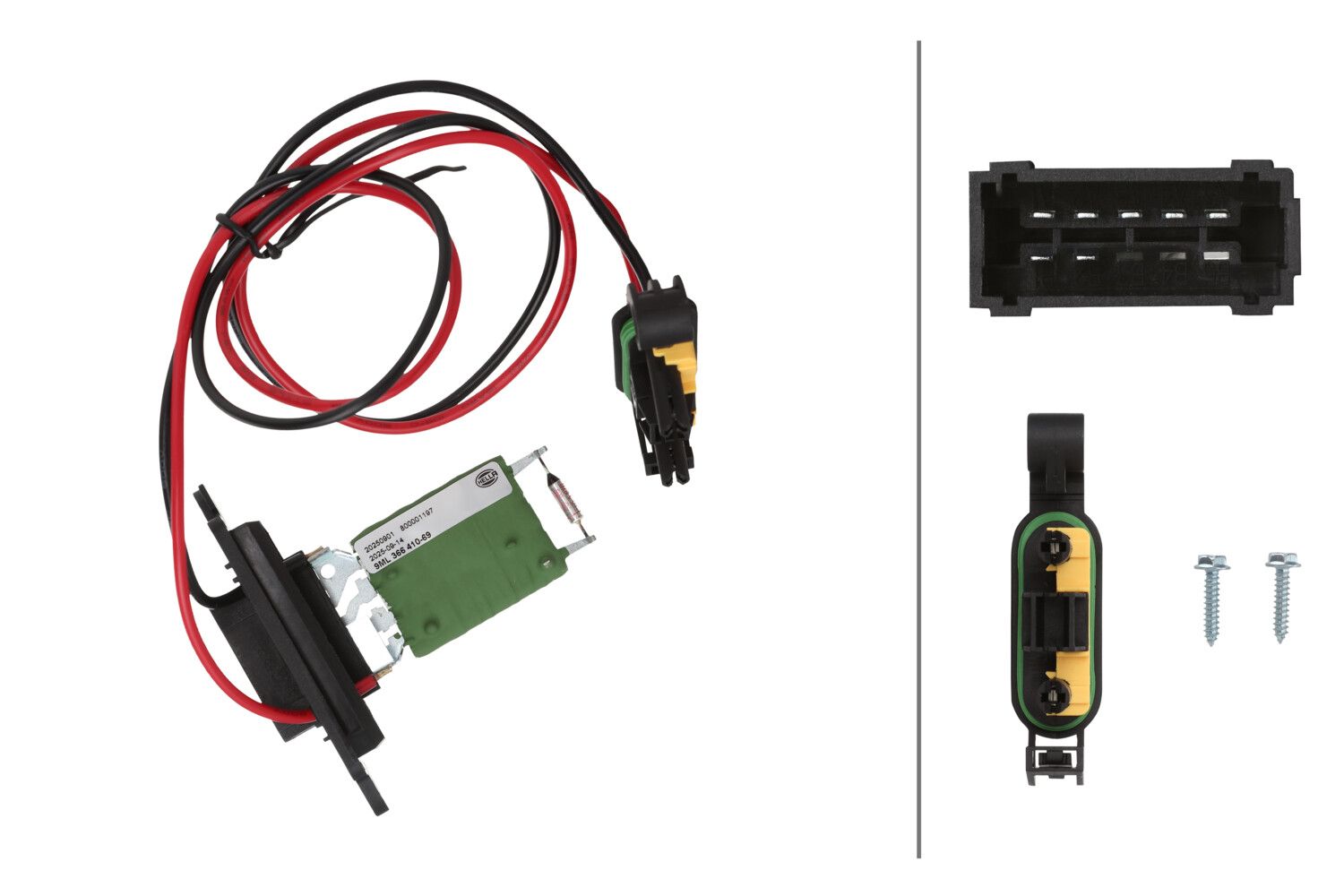 HELLA 9ML 366 410-691 Resistor, interior blower