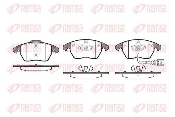 REMSA 1030.01 Brake pad set, disc brake