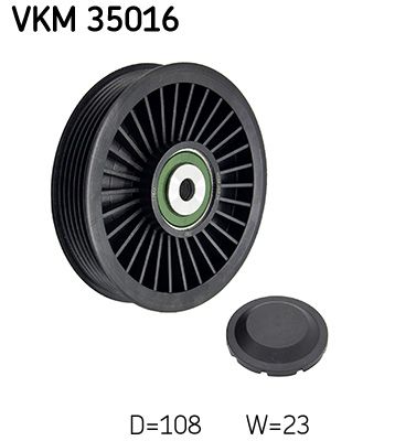 SKF VERTEVO VKM 35016 Deflection/guide pulley, v-ribbed belt