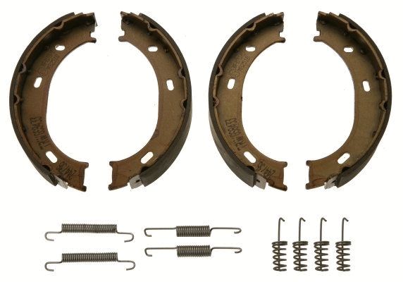 Brake Shoe Set, parking brake-main