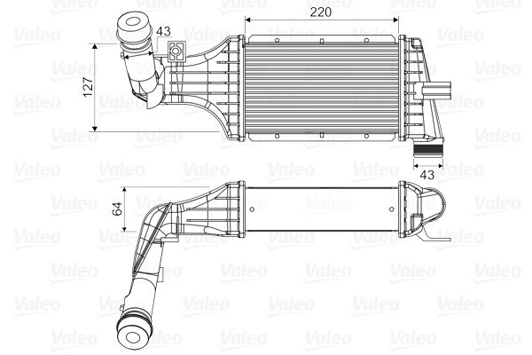 VALEO 818660 Charge air cooler