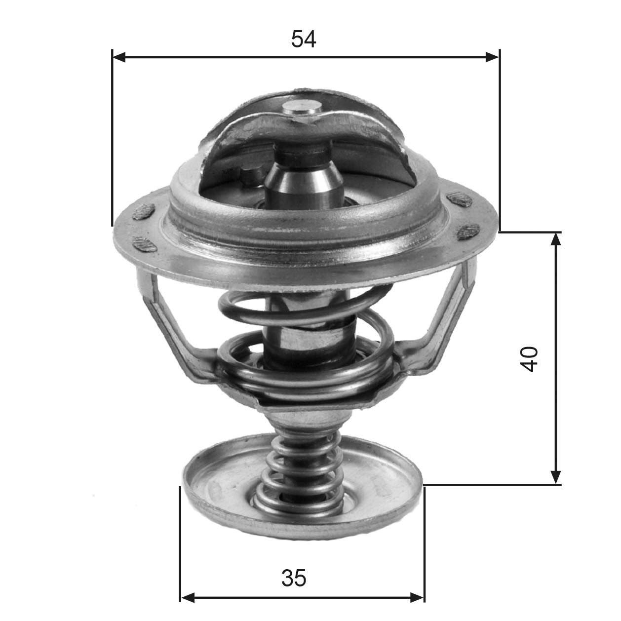 GATES TH06082G1 Thermostat, coolant