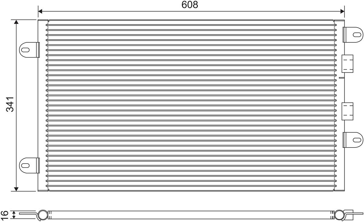 VALEO 817463 Kondensatorius, oro kondicionierius