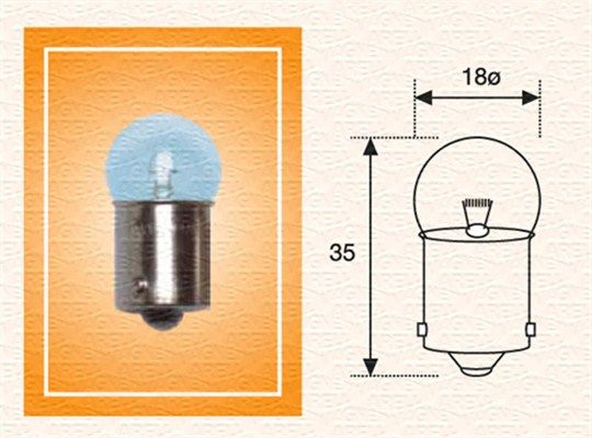 MAGNETI MARELLI 004009100000 Bulb, licence plate light