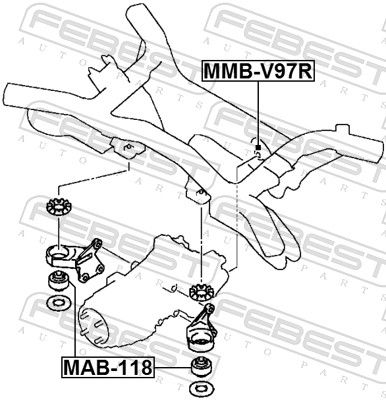 Mounting, differential-1