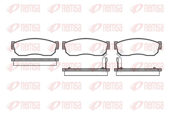 REMSA 0149.02 Brake pad set, disc brake