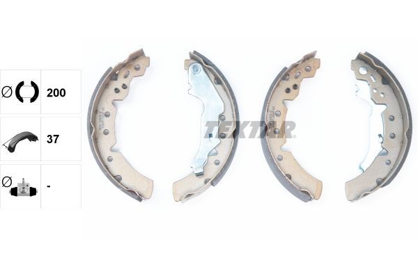 TEXTAR 91056700 Brake shoe set