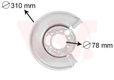 Splash Guard, brake disc-main