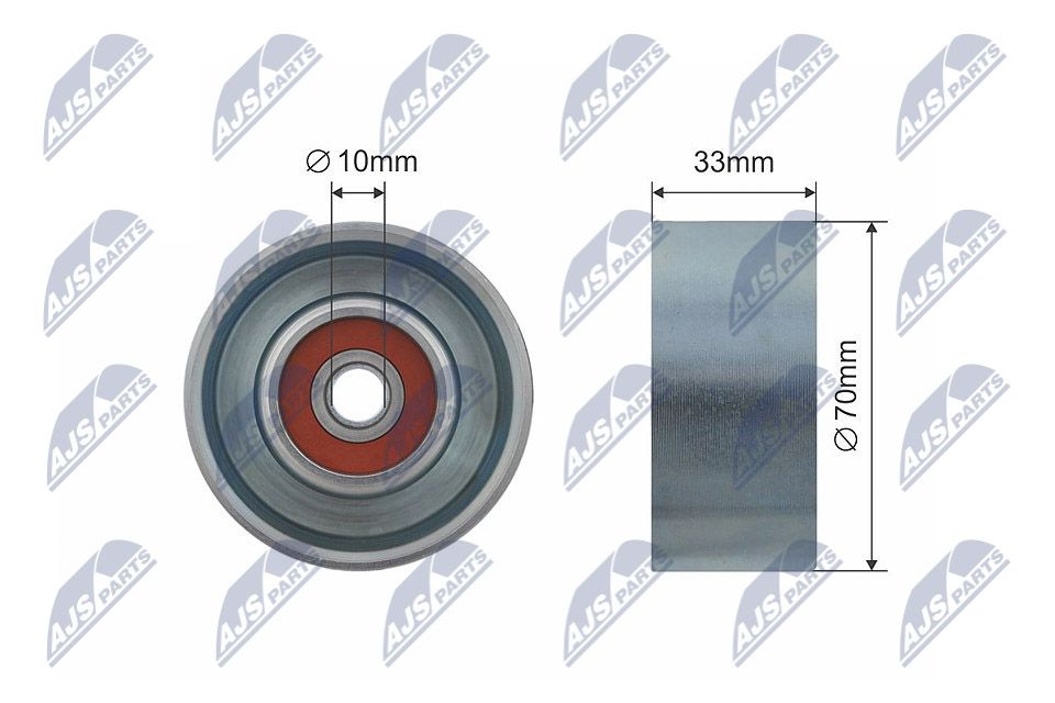 NTY RNK-NS-022 Deflection/guide pulley, v-ribbed belt