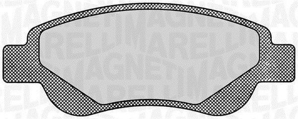 MAGNETI MARELLI 363916060172 Stabdžių trinkelių rinkinys, diskinis stabdys