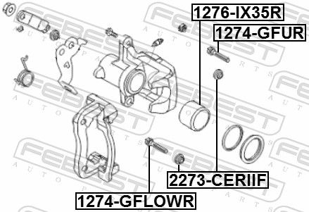 Piston, brake caliper-1
