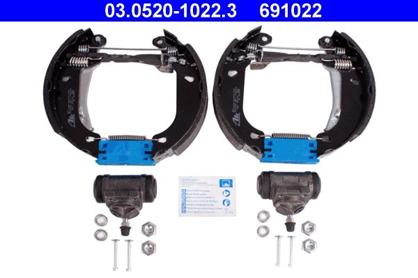 ATE 03.0520-1022.3 Brake shoe set