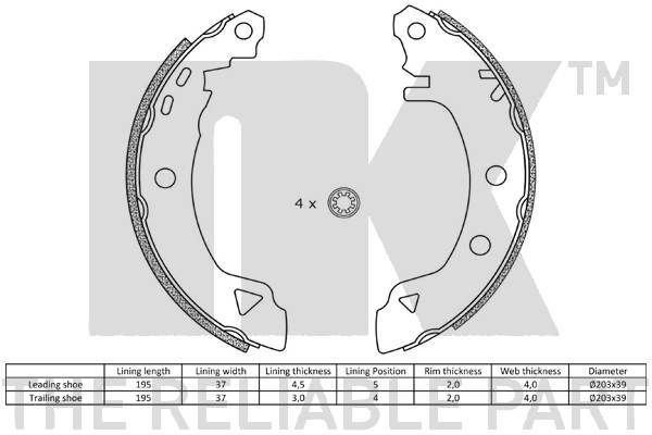 Brake Shoe Set-1