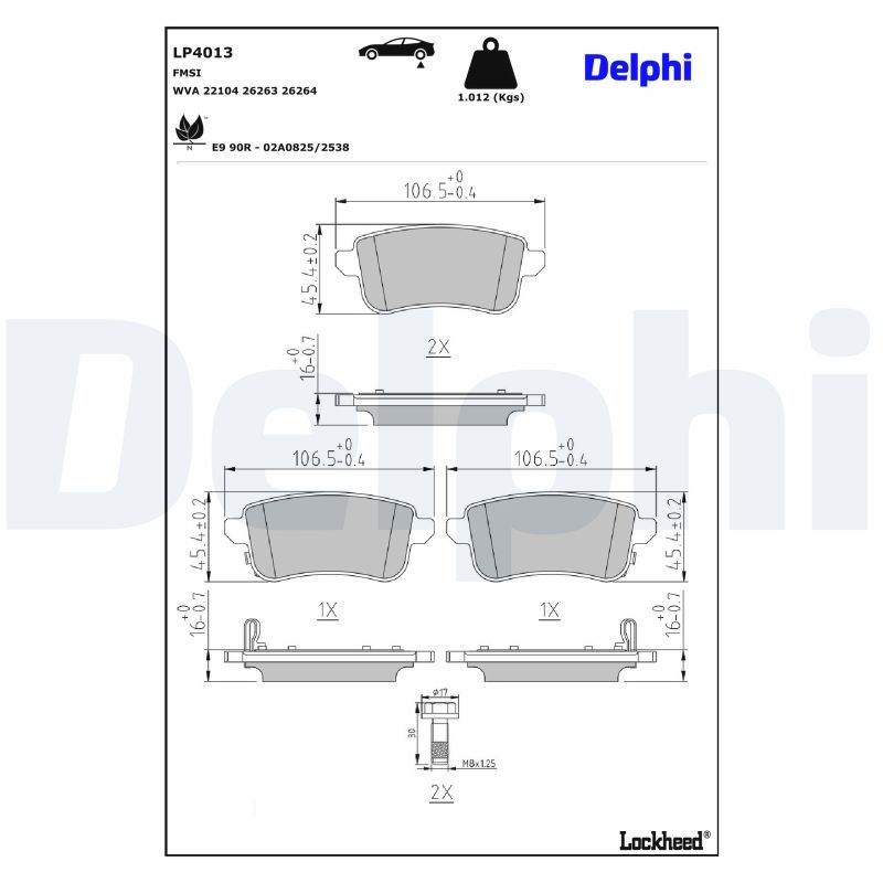 Brake Pad Set, disc brake