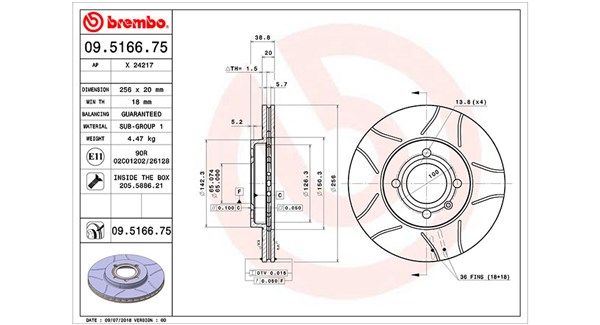 MAGNETI MARELLI 360406048105 Brake disc