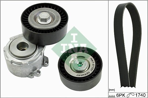 SCHAEFFLER INA 529 0158 10 V-ribbed belt set