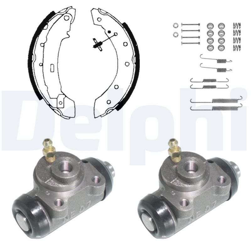 DELPHI KP918 Brake shoe set