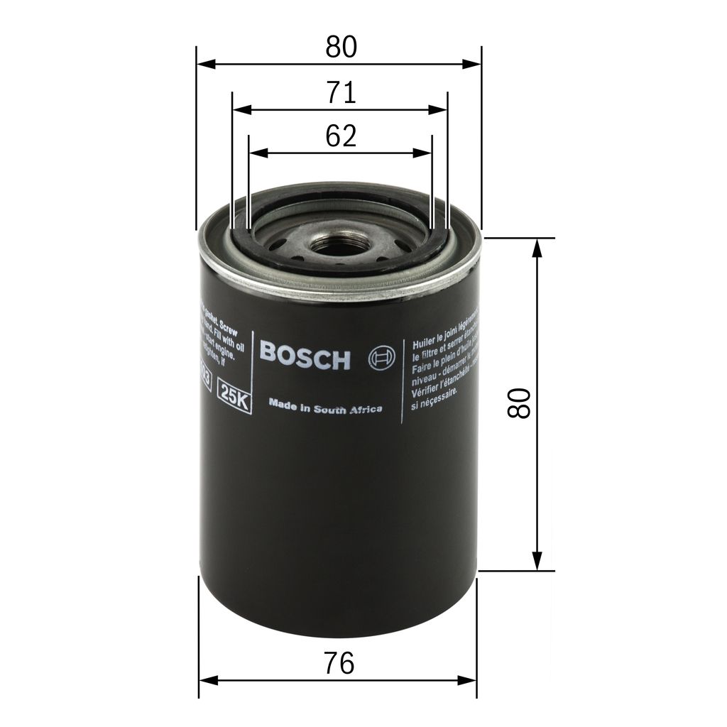 BOSCH F 026 407 005 Oil filter