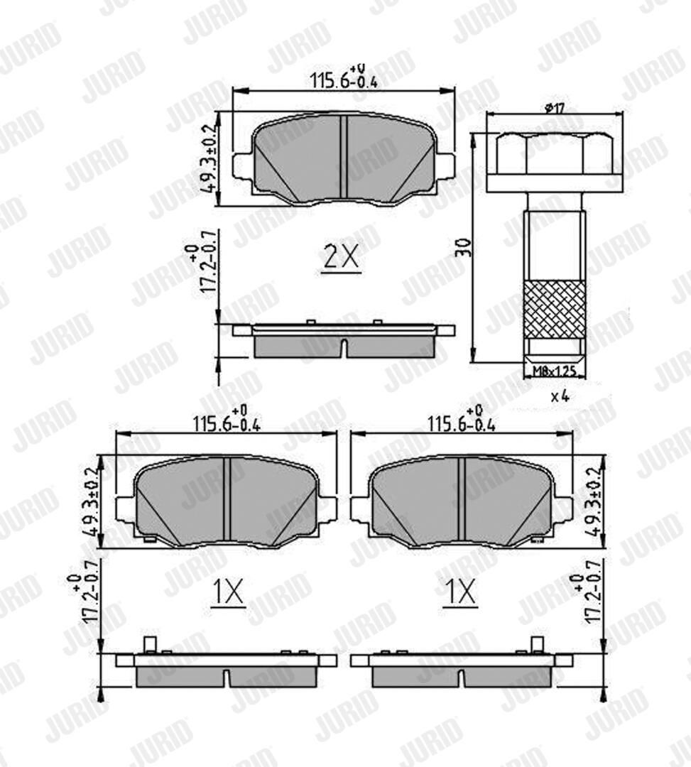 Brake Pad Set, disc brake-1
