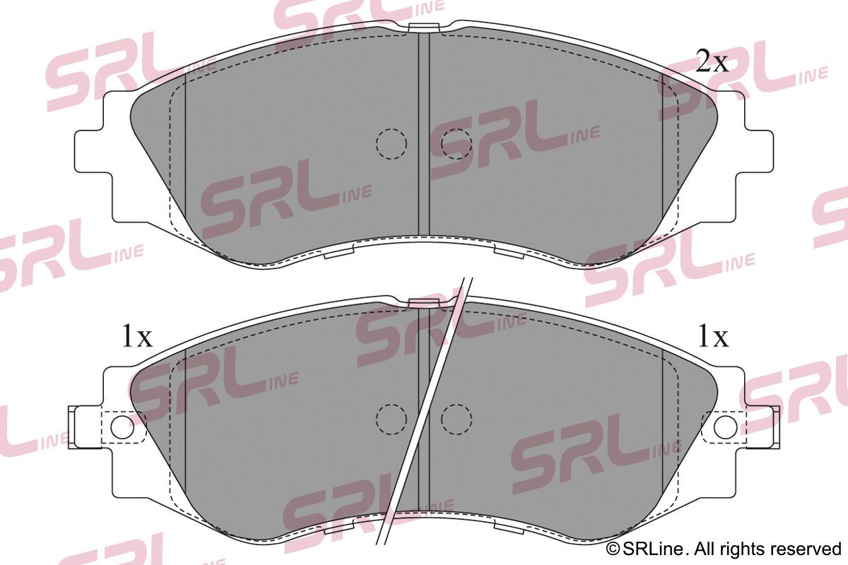 SRLINE S70-0077 Brake pad set, disc brake
