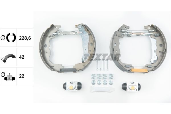 TEXTAR 84069300 Brake shoe set