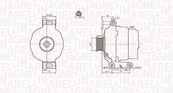 MAGNETI MARELLI 063731636010 Alternator